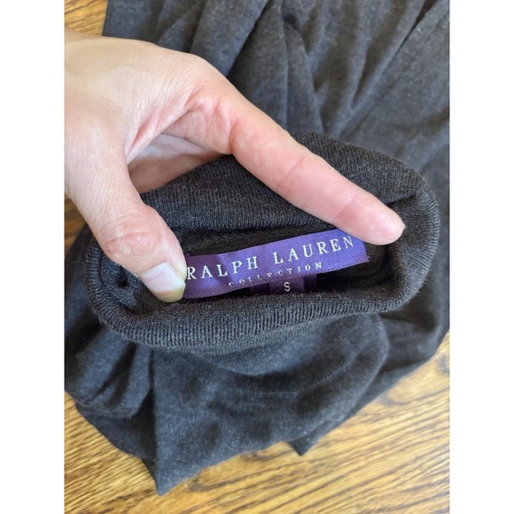 Ralph Lauren Purple Label‎ Gray Turtleneck Cashmere Sweater Small Made Italy NWT - Picture 5 of 10
